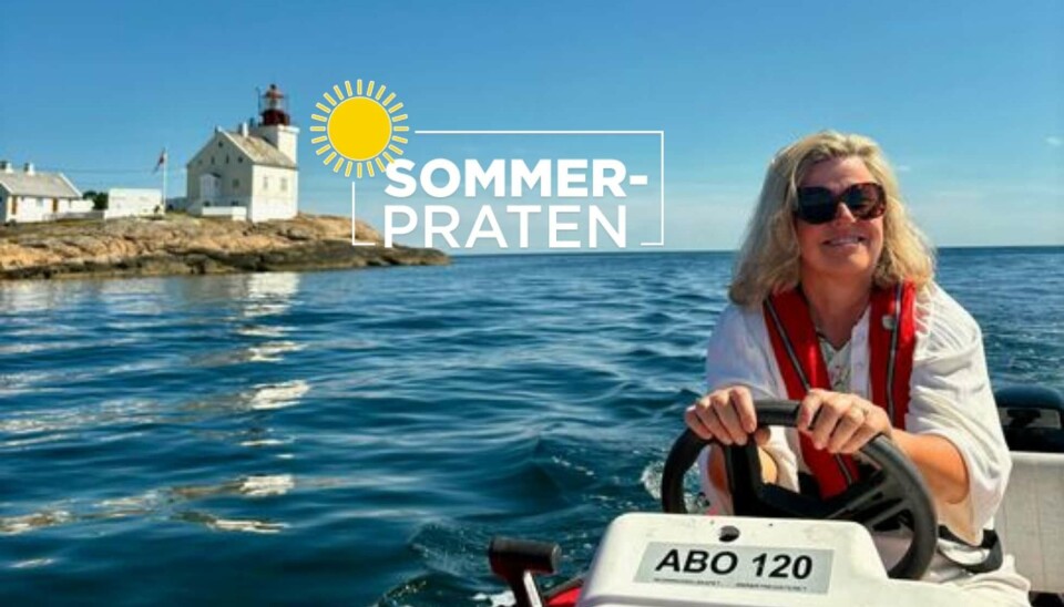 Øyliv: Tone Tveøy Strøm-Gundersen tilbringer store deler av sommeren på en familiehytte i Lyngør.