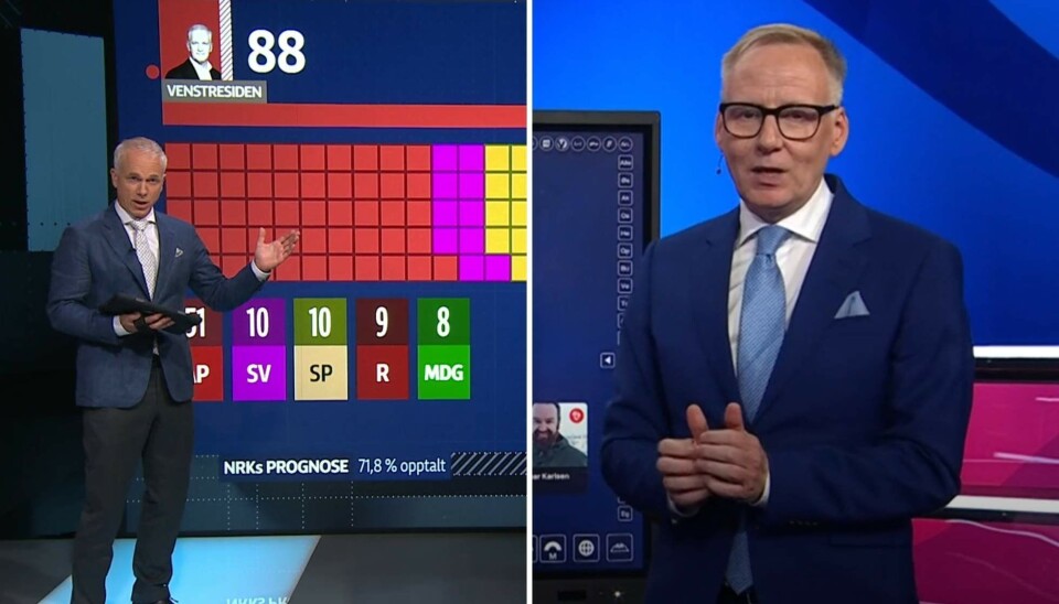 Traff trolig bedre: Alle stemmene er ikke talt opp, men mye tyder på at NRK traff bedre enn TV 2 med sin prognose mandag kveld.