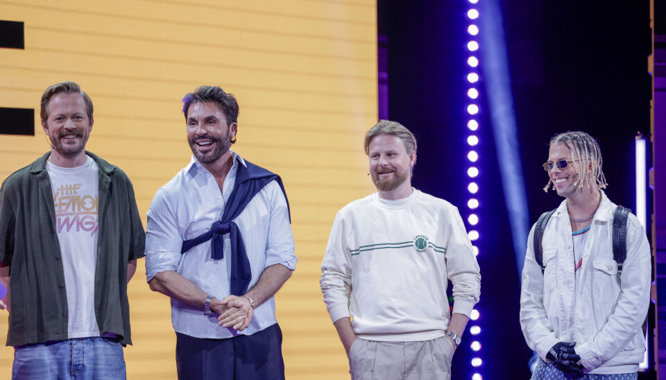 Norges dummeste: Programlederne fra «Norges dummeste», Einar Tørnquist og Jan Thomas, og deltakerne Kevin Lauren og Marius Skjelbæk under TV 2s presentasjon av høstens tv-programmer i Grieghallen. Sesong to: Programlederne fra «Norges dummeste», Einar Tørnquist og Jan Thomas, og deltakerne Kevin Lauren og Marius Skjelbæk under TV 2s presentasjon av høstens tv-programmer i Grieghallen.