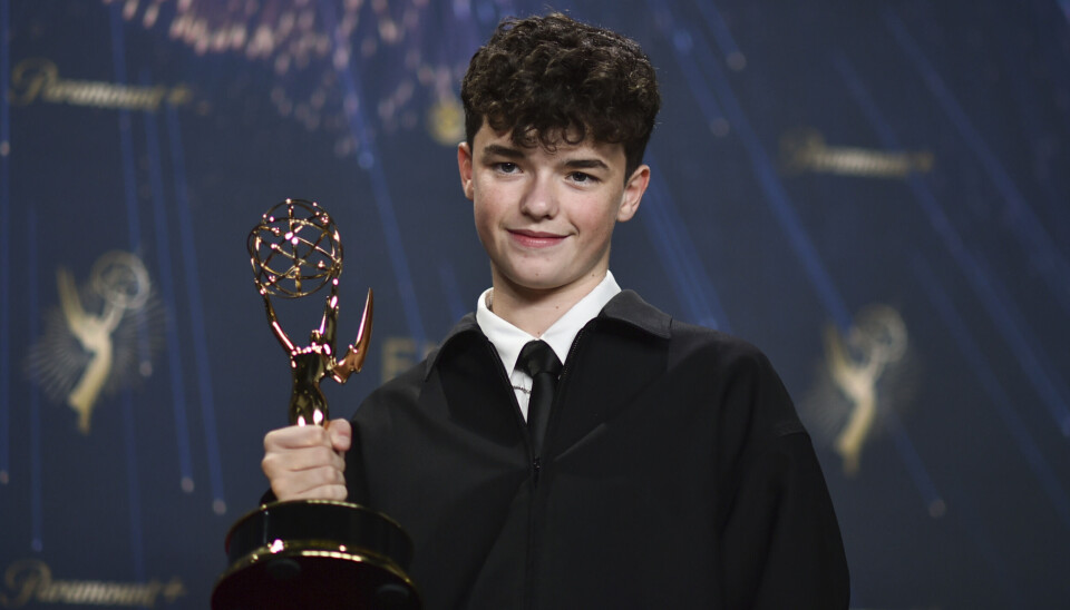 Historisk: Owen Cooper vinner prisen for beste birolle i en miniserie for sin innsats i «Adolescence».