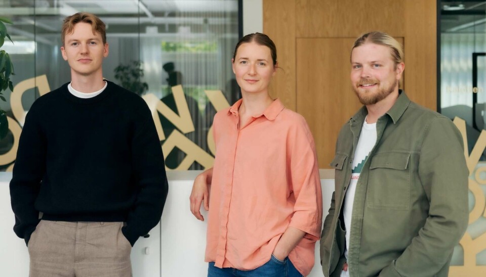 Nye i Nord DDB: Fra venstre: Simen Elverhøy, kreativ leder Pia Ølstad og Jobo Engh.
