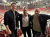 JCP blir ny eventpartner for VIF Hockey. Vi ser Aleksander Bonsaksen, Jonas Oppøyen og Martin Mathisen.