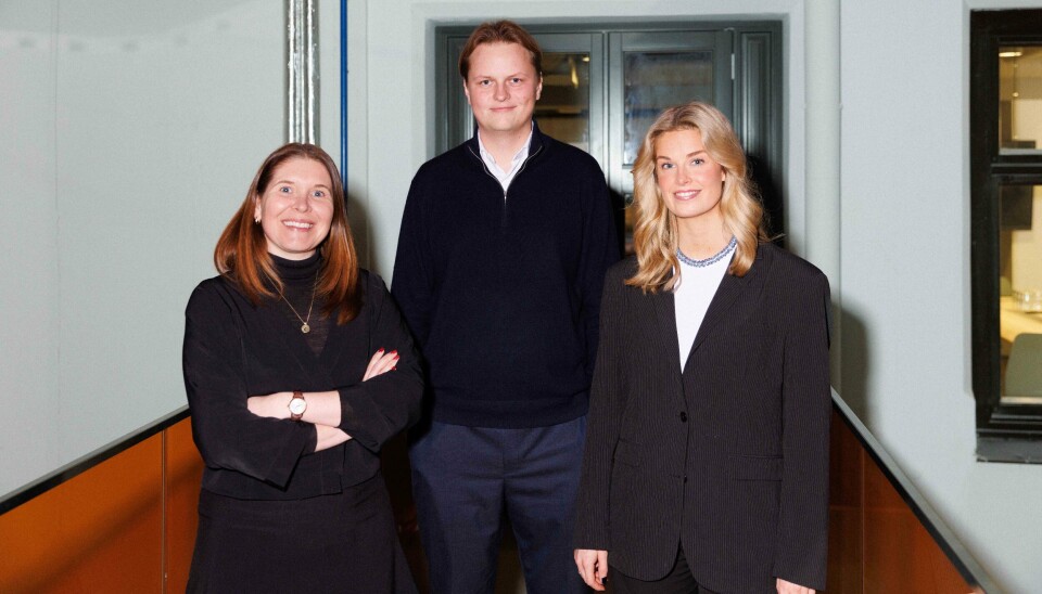 Stine Grøndahl Sesseng (f.v), Bendik Gran Johansen og Erle Syrdalen Dovland. Bendik Gran Johansen