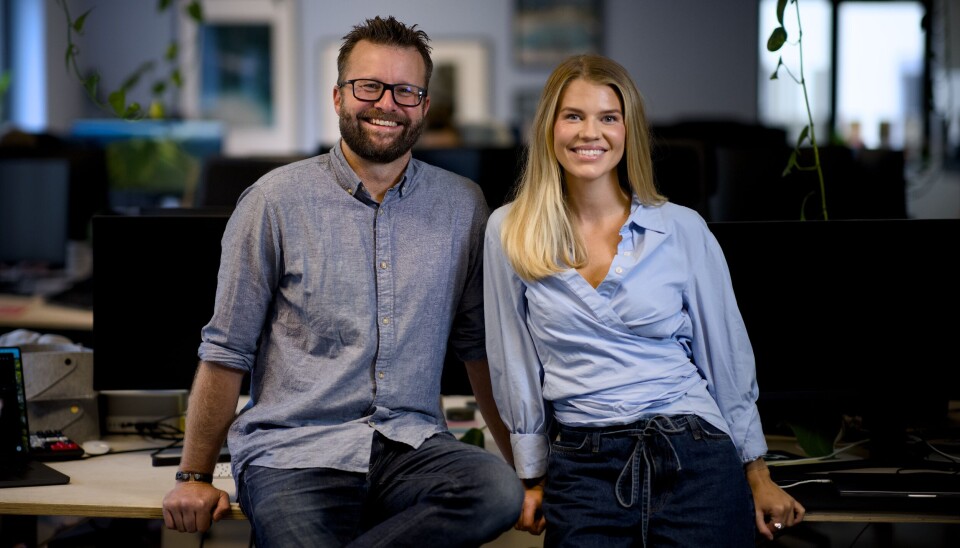 Satser: Björn Audunn Blöndal og Tine Karlsen i Vev satser på designbyrå. Björn Audunn Blöndal og Tine Karlsen