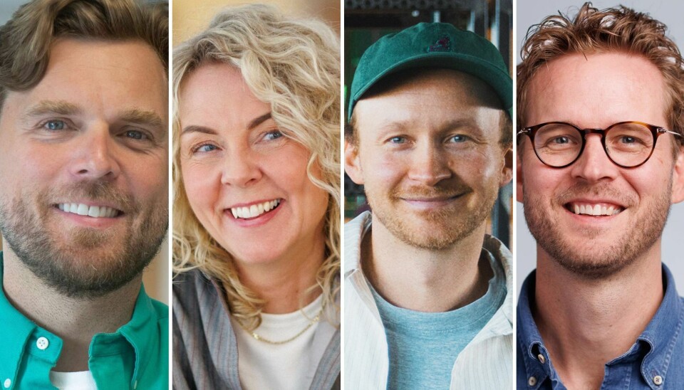 Fra venstre: Kreativ leder Jens Petter Aarhus i Anorak, Janne Brenda Lysø i Pol, Simen Frogner i Wal og Egil Pay i Try.