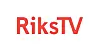 RiksTV-logo i rødt på hvit bakgrunn.